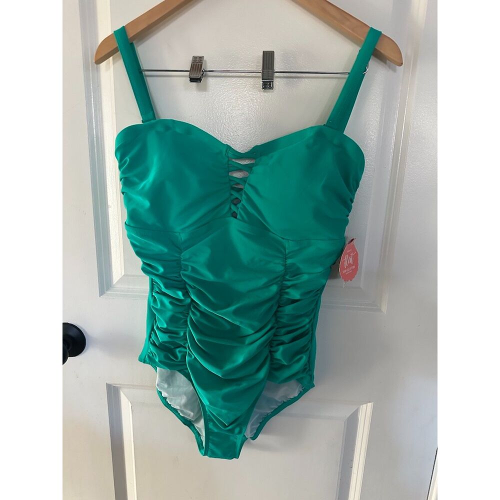 NEW Torrid Flirt Swim Collection One Piece Crippled Women's Swimsuit Size 0